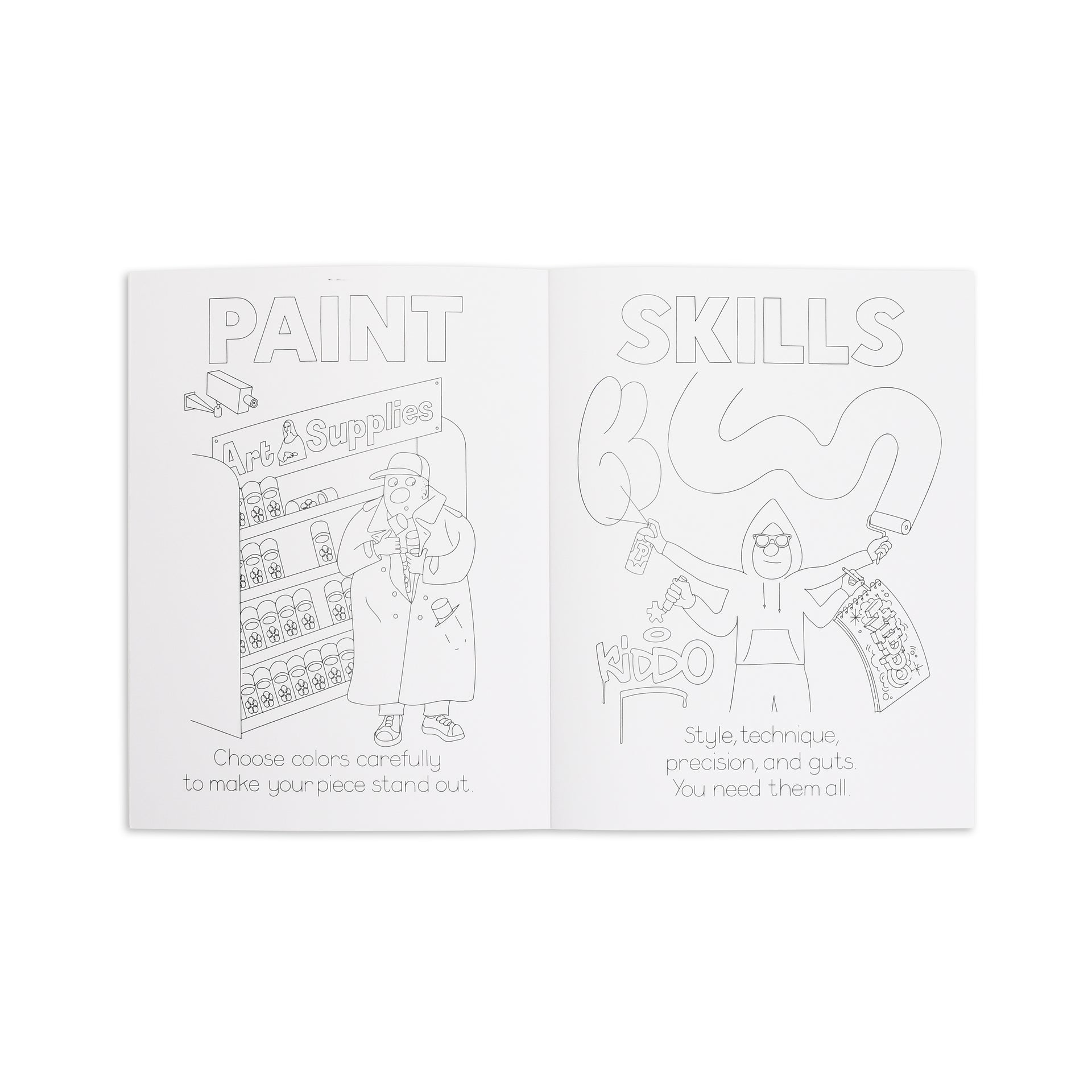 So Me: How To Graffiti Coloring Book