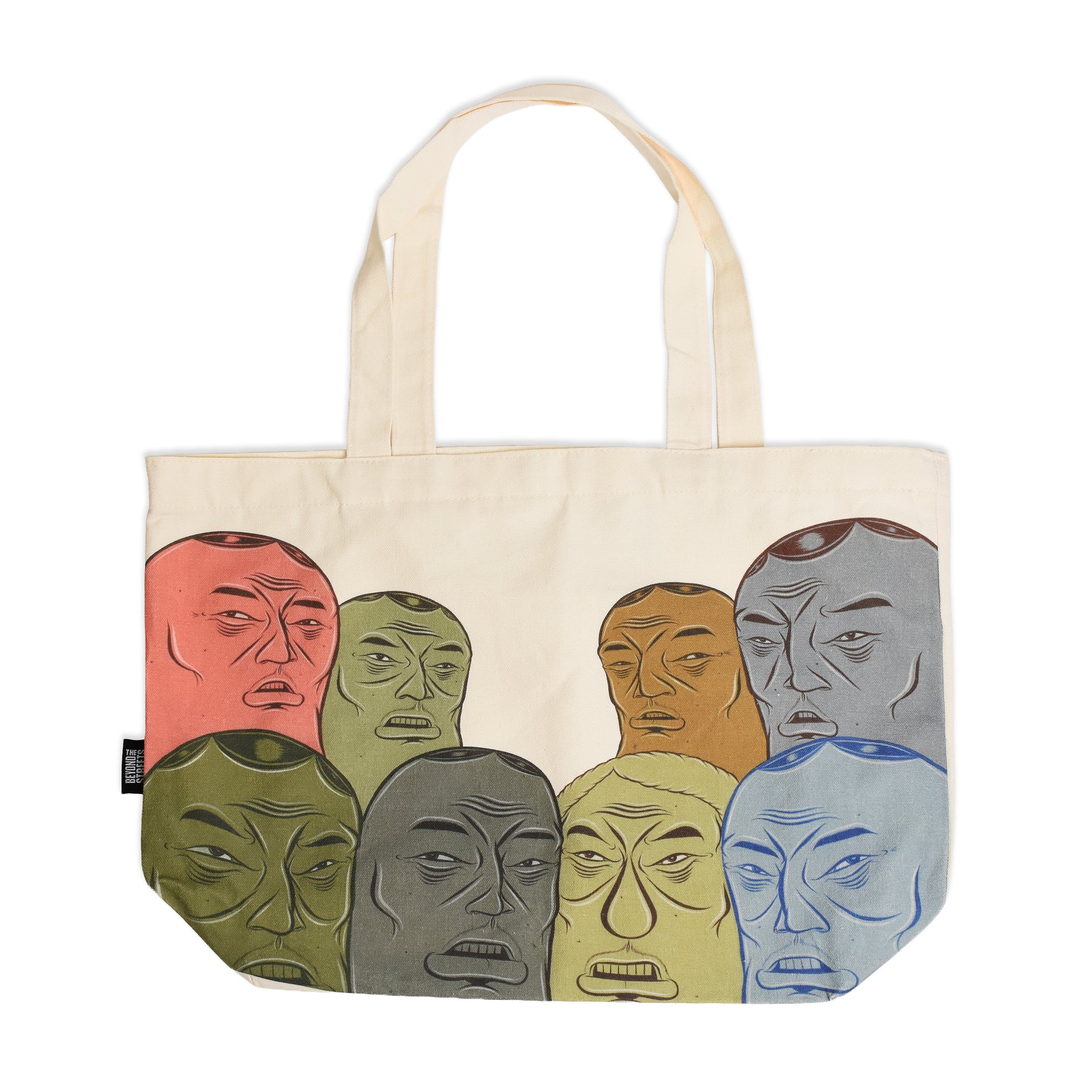 Barry McGee x BEYOND THE STREETS: Faces Tote Bag