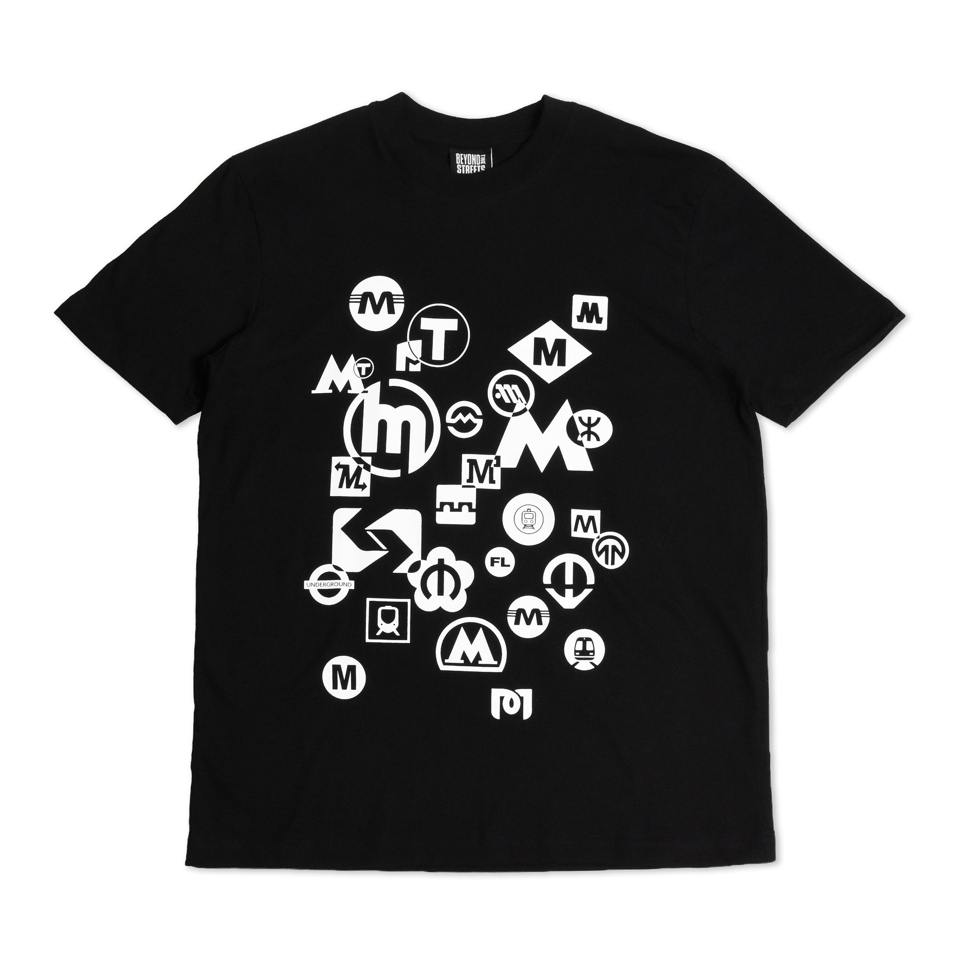 FUTURA x BEYOND THE STREETS : T-shirt Logo Metro (Noir)
