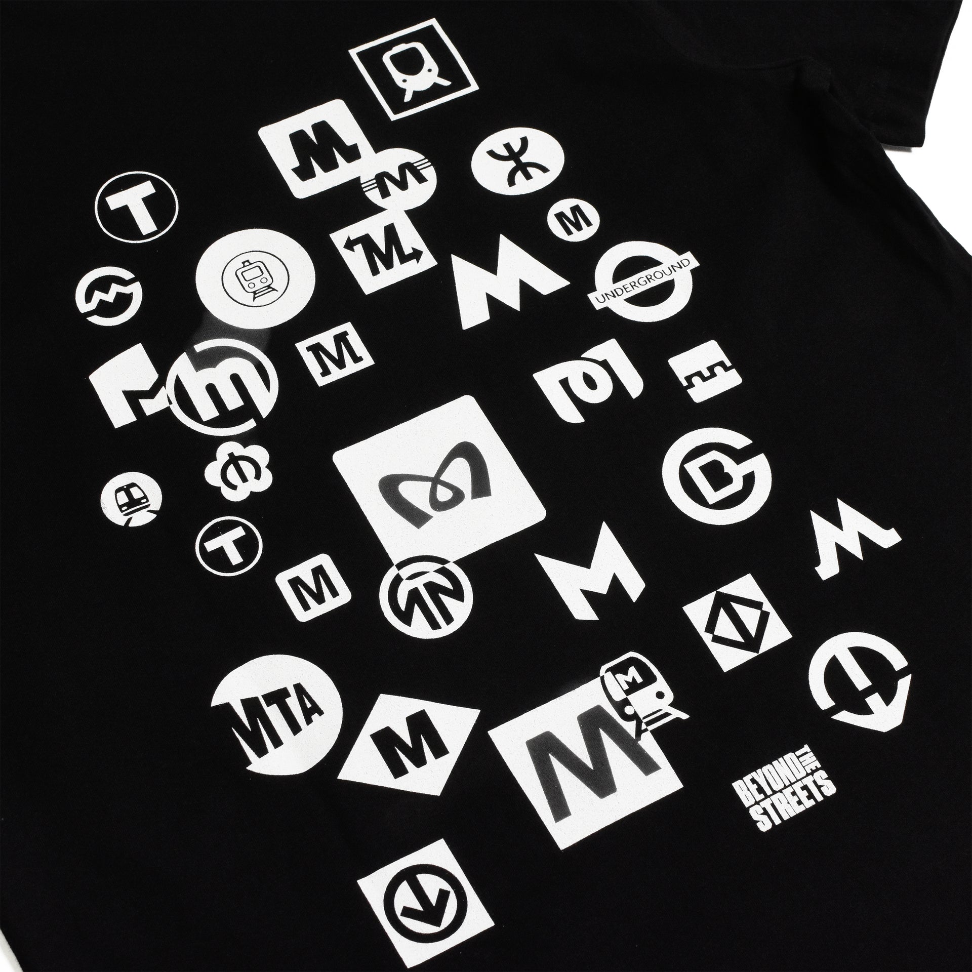 FUTURA x BEYOND THE STREETS : T-shirt Logo Metro (Noir)