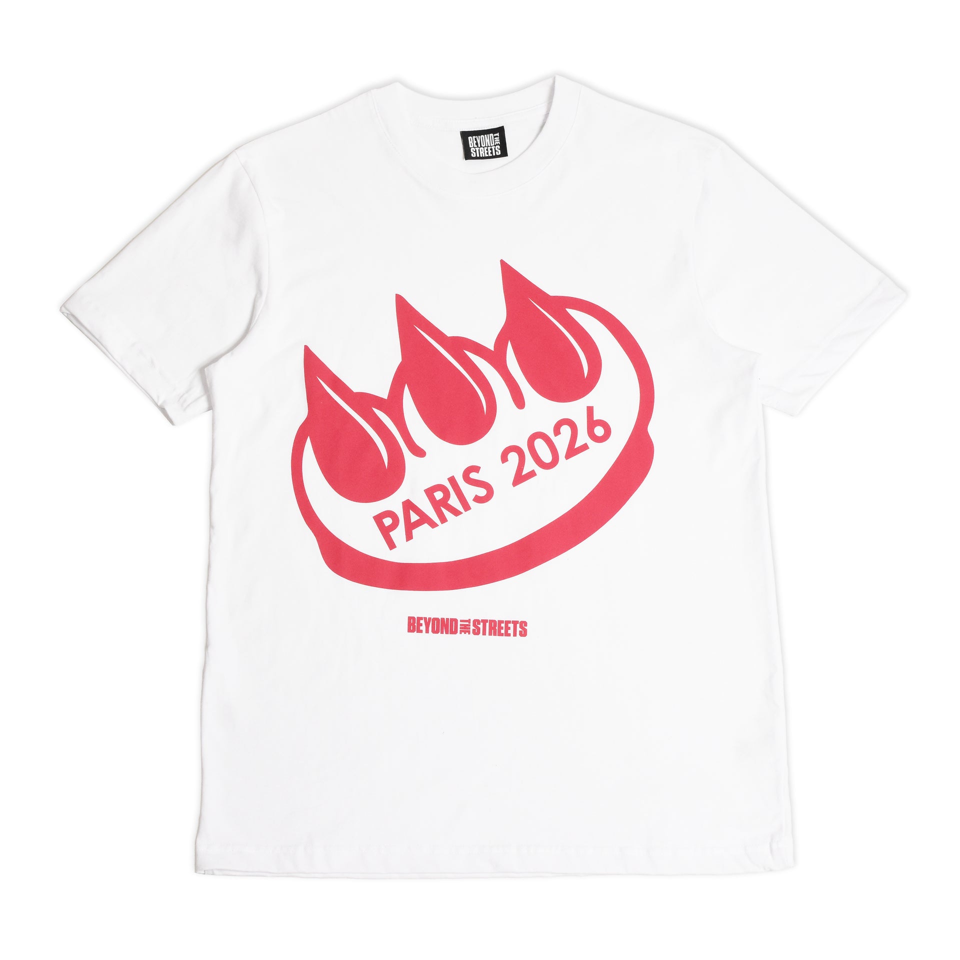 CLAW x BEYOND THE STREETS: Paris 2026 T-Shirt (Weiß)