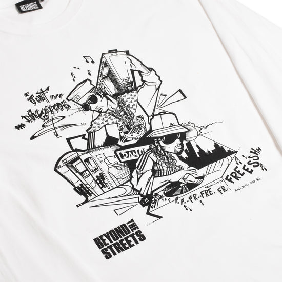 TICARET x BEYOND THE STREETS: Just Dangerous (White) Long Sleeve Tee