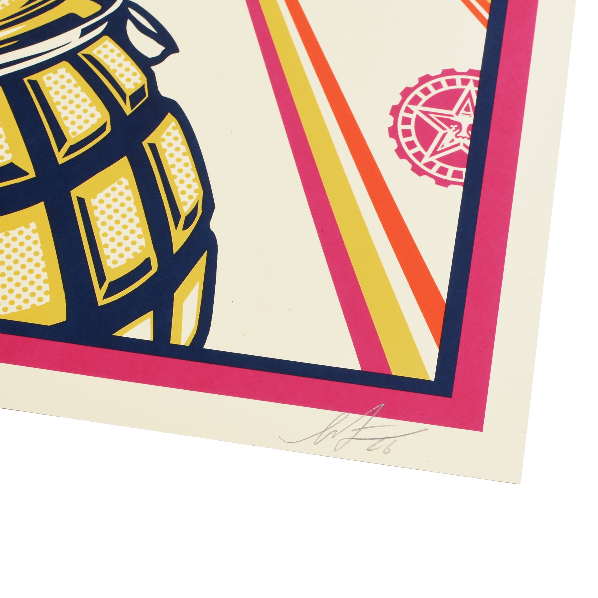 Shepard Fairey: POWer (Fuchsia) Print