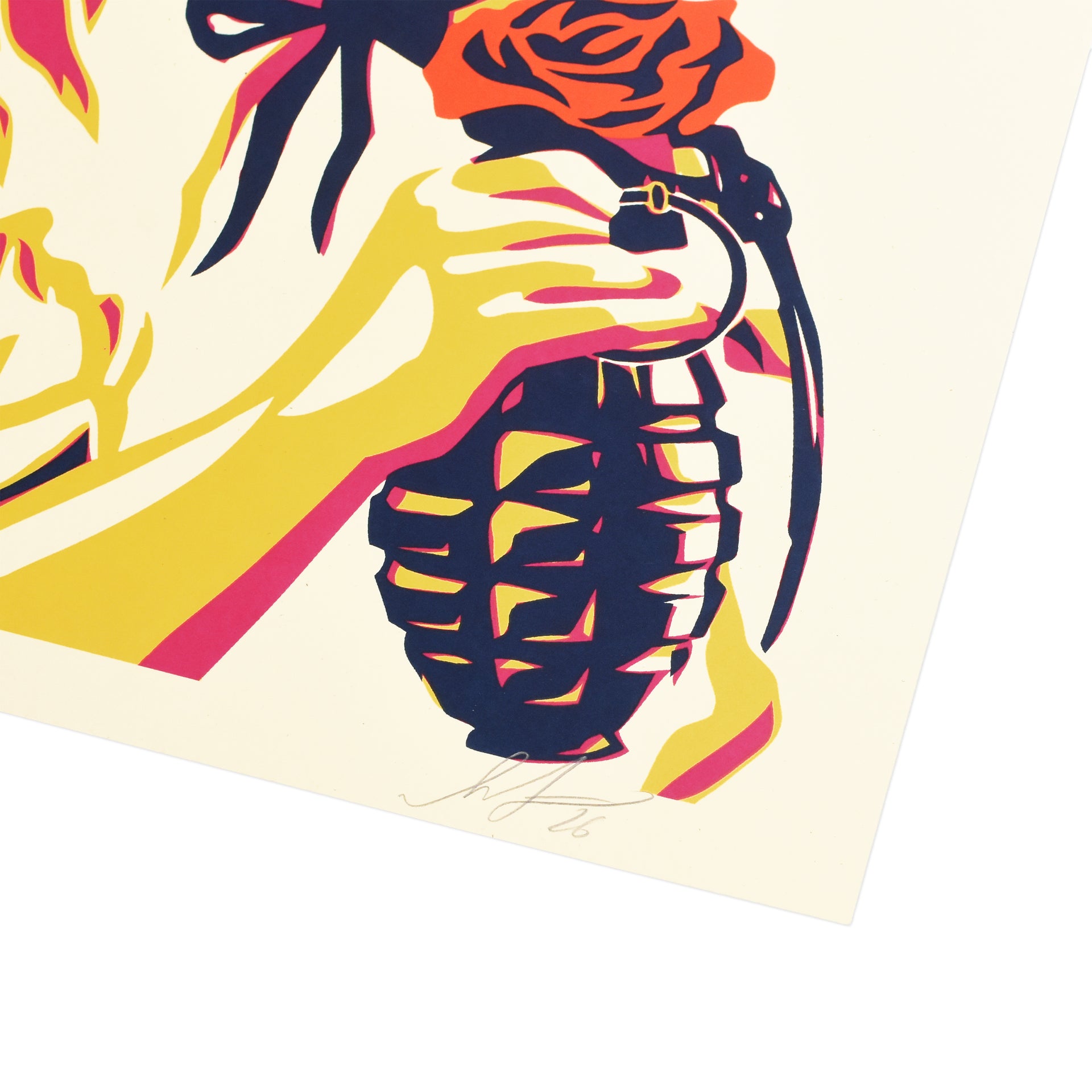 Shepard Fairey: War By Numbers (Fuchsia) Print