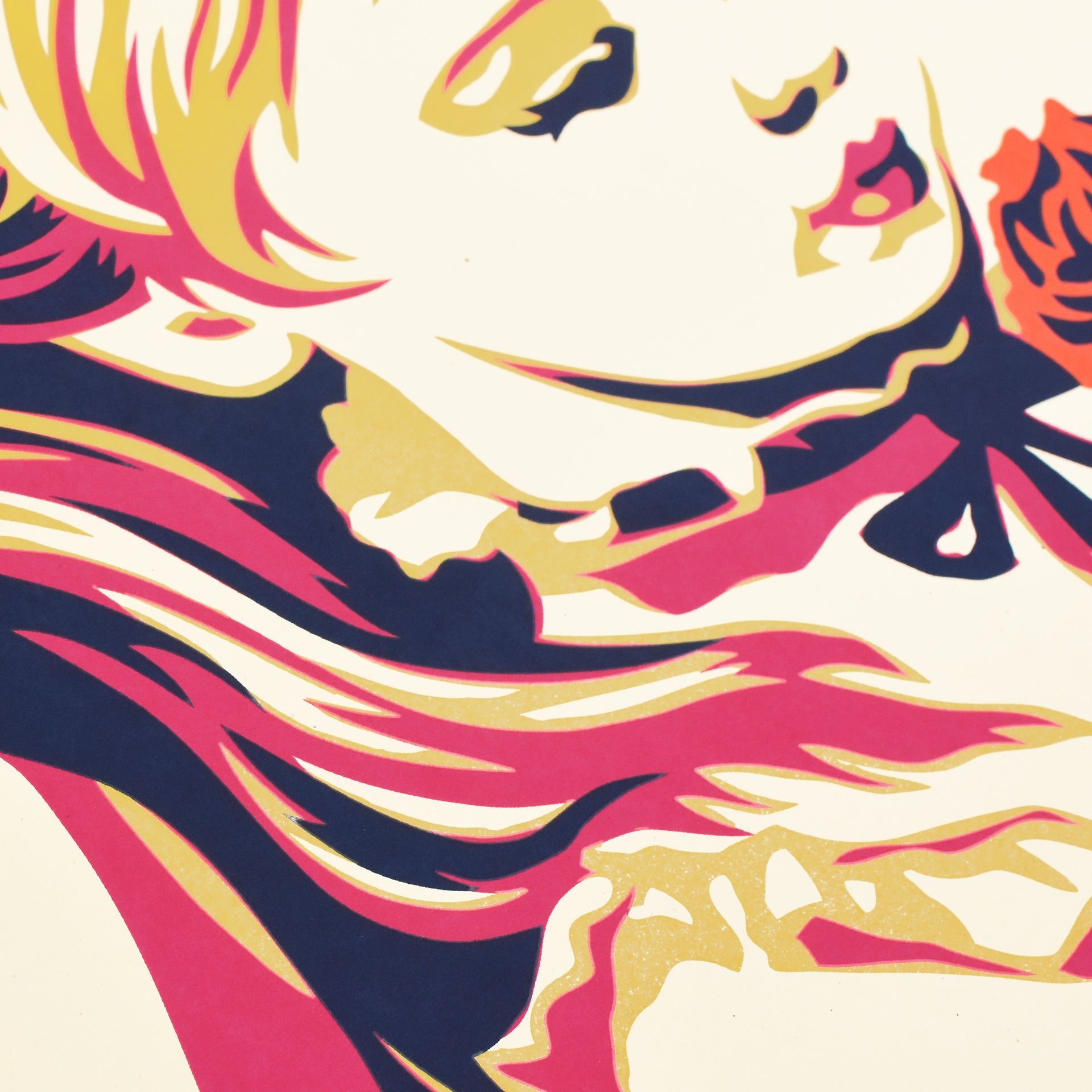 Shepard Fairey: War By Numbers (Fuchsia) Print