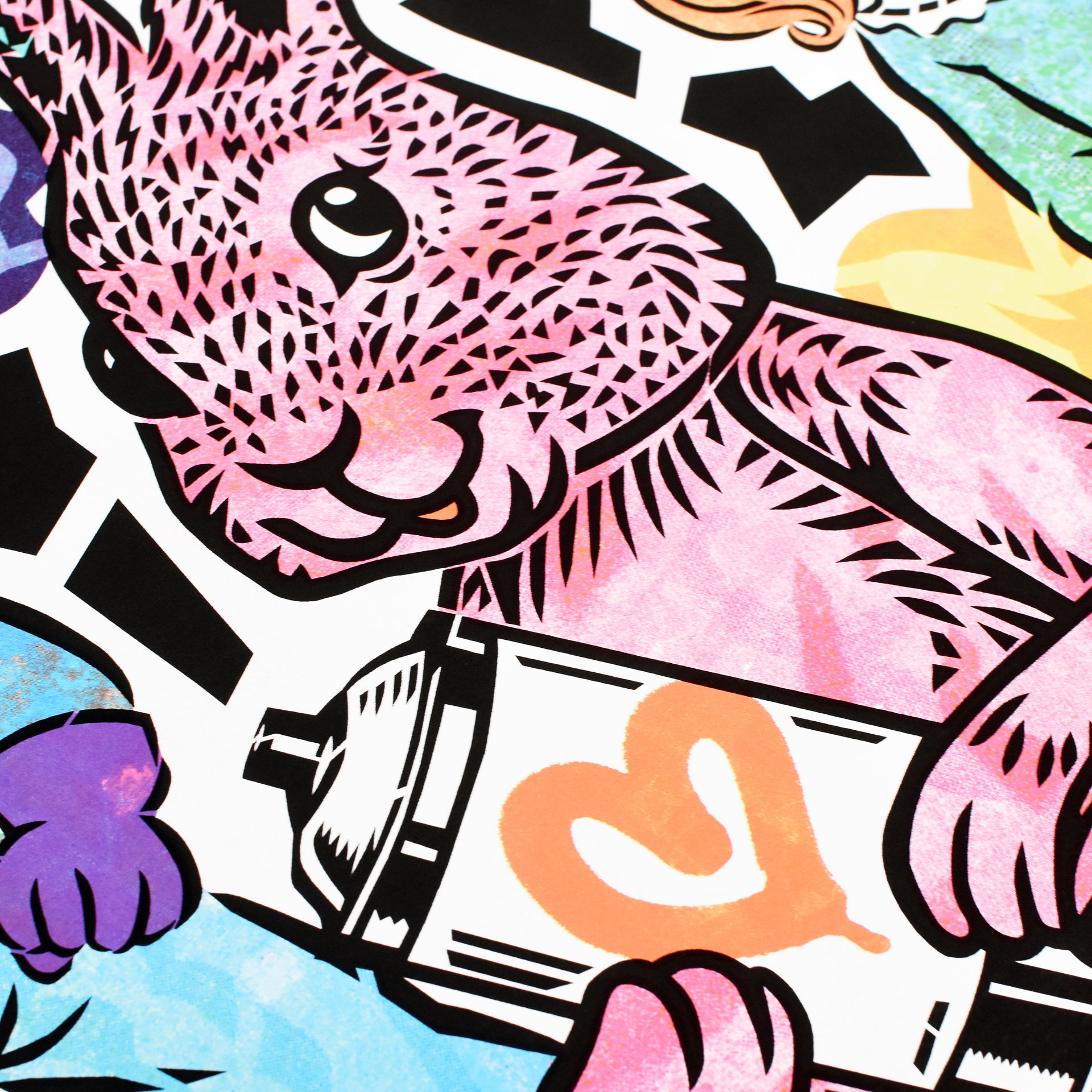 AIKO: Let's Go Bunny Print