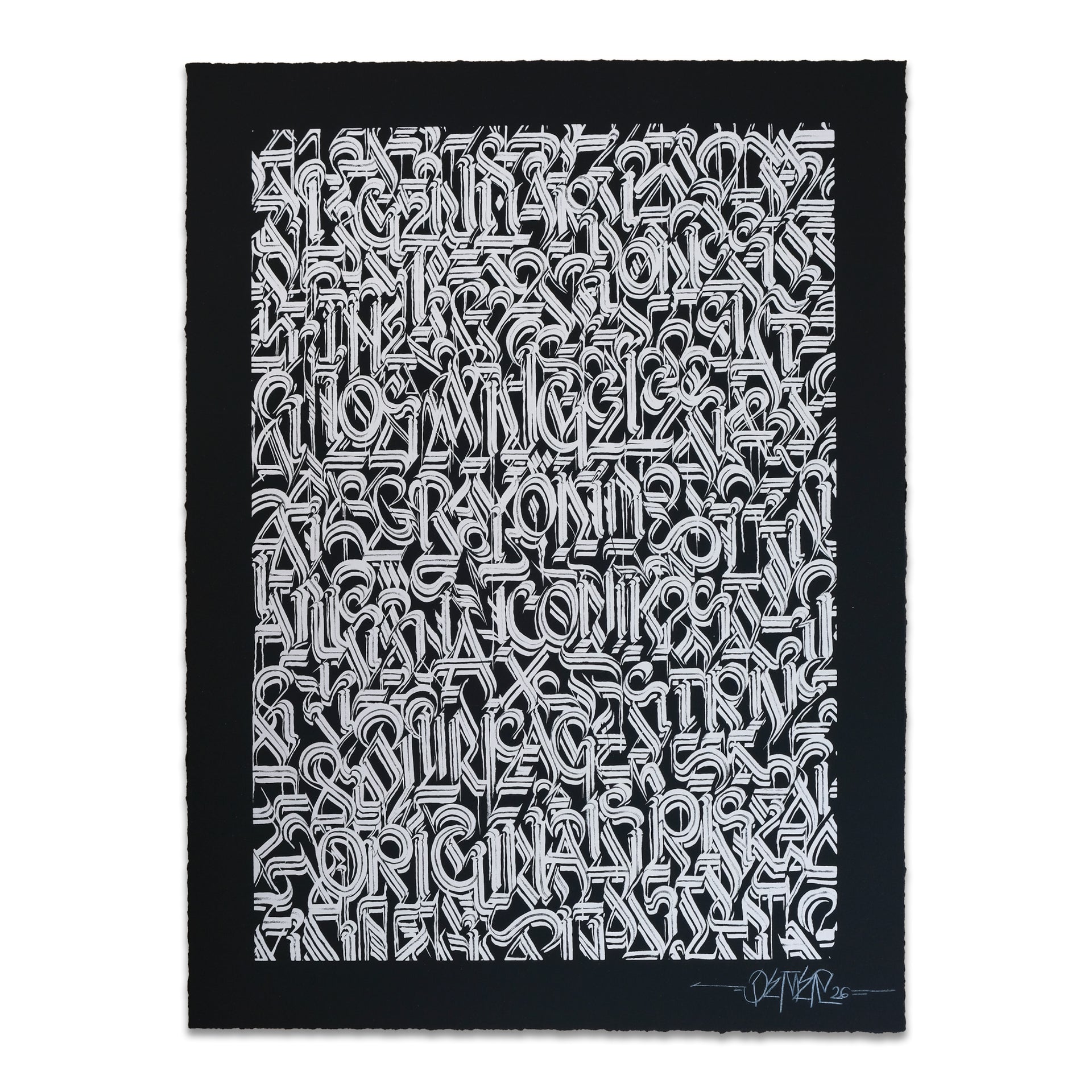 DEFER: Los Angeles and Beyond (Silver on Black) Print