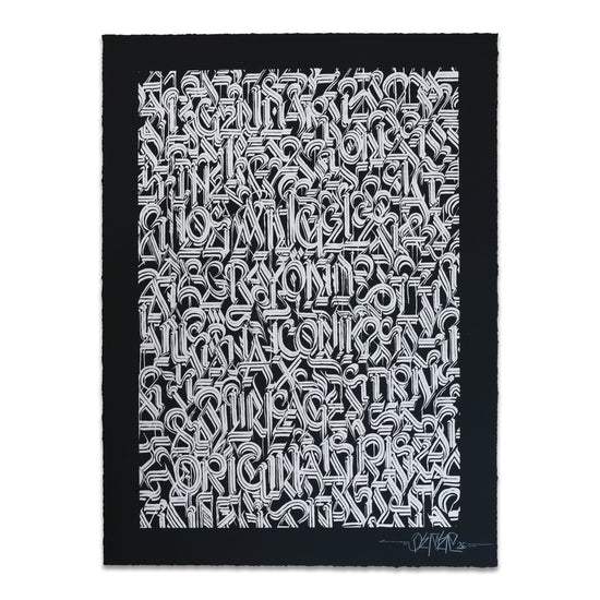 DEFER: Los Angeles and Beyond (Silver on Black) Print