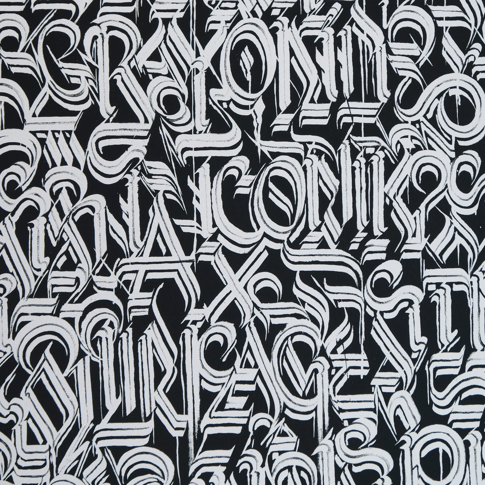 DEFER: Los Angeles and Beyond (Silver on Black) Print