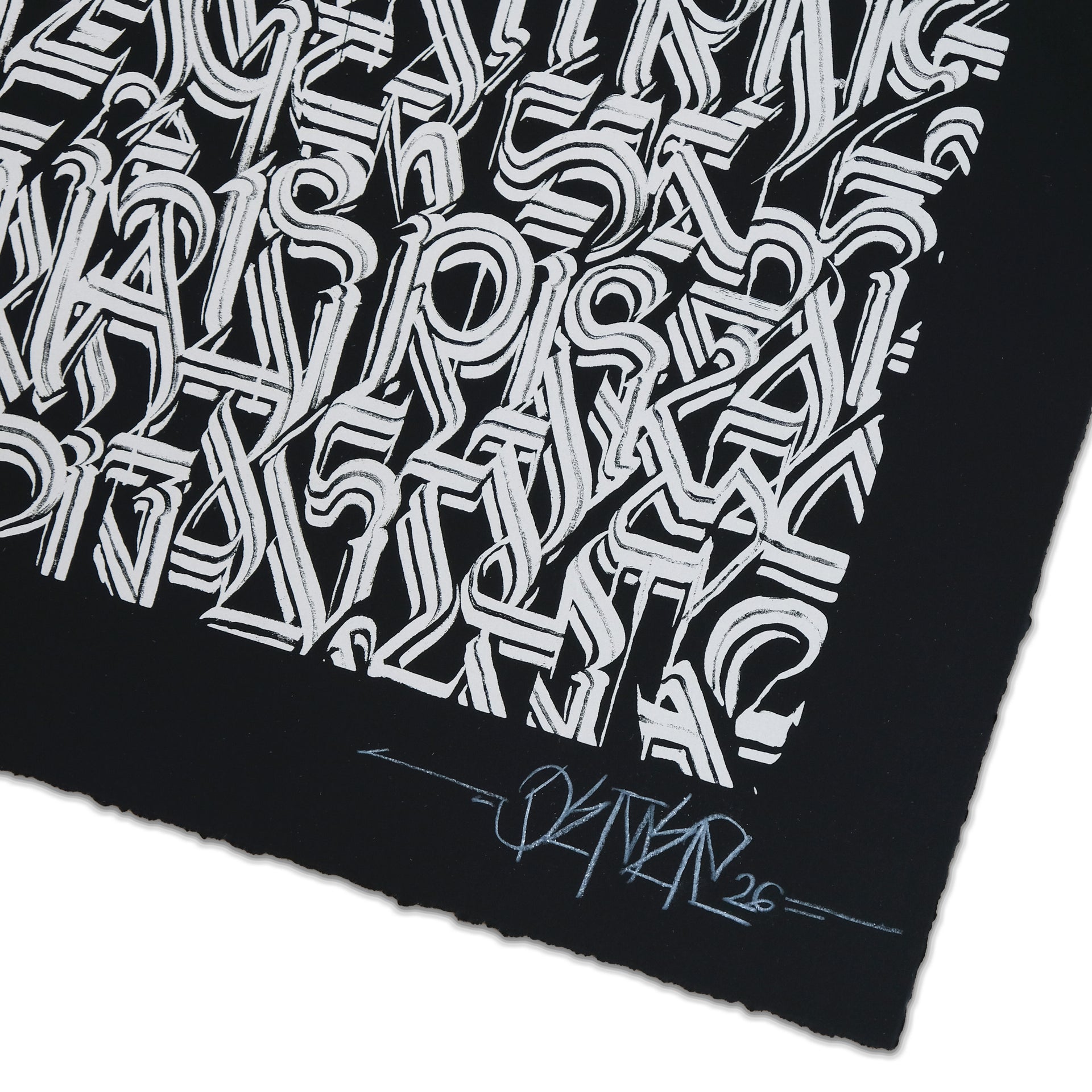 DEFER: Los Angeles and Beyond (Silver on Black) Print