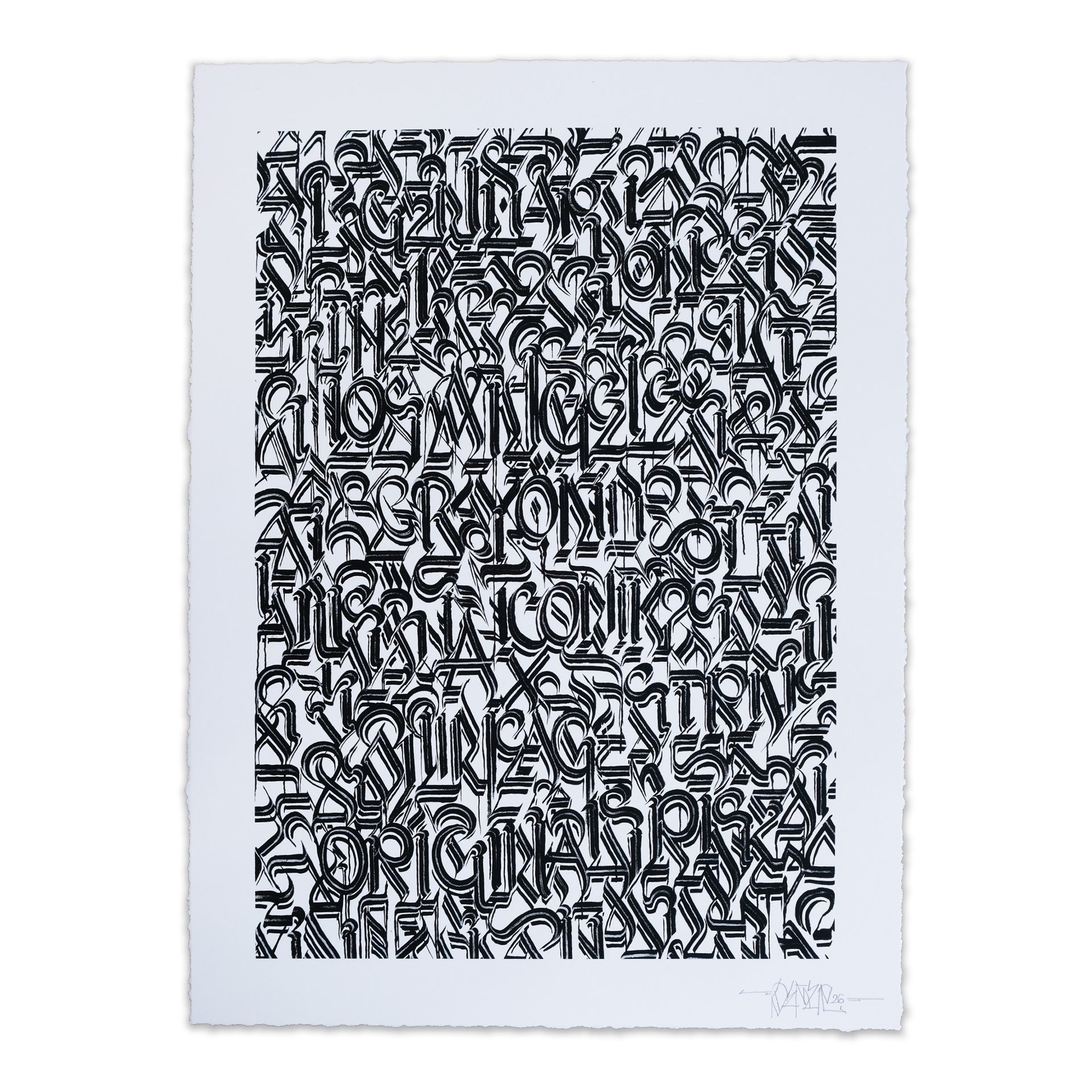 DEFER : Impression Los Angeles and Beyond (Noir sur blanc)