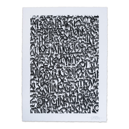DEFER: Los Angeles and Beyond (Black on White) Print