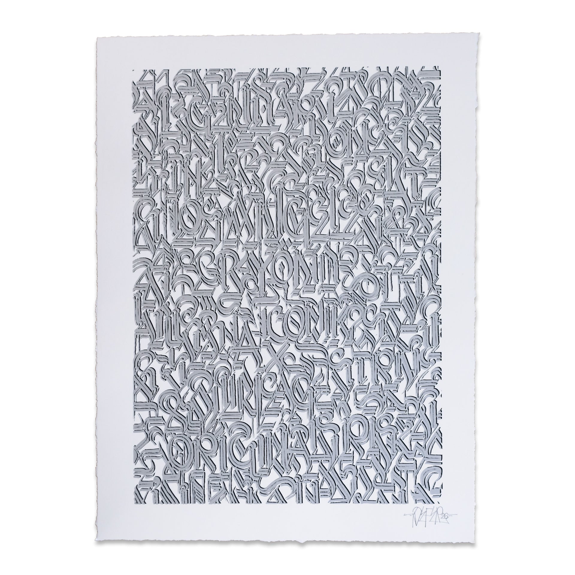 DEFER: Los Angeles and Beyond (Silver on White) Print