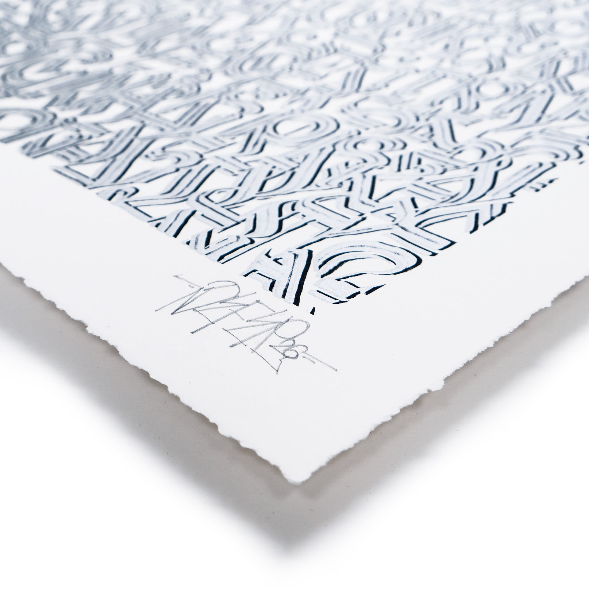 DEFER: Los Angeles and Beyond (Silver on White) Print