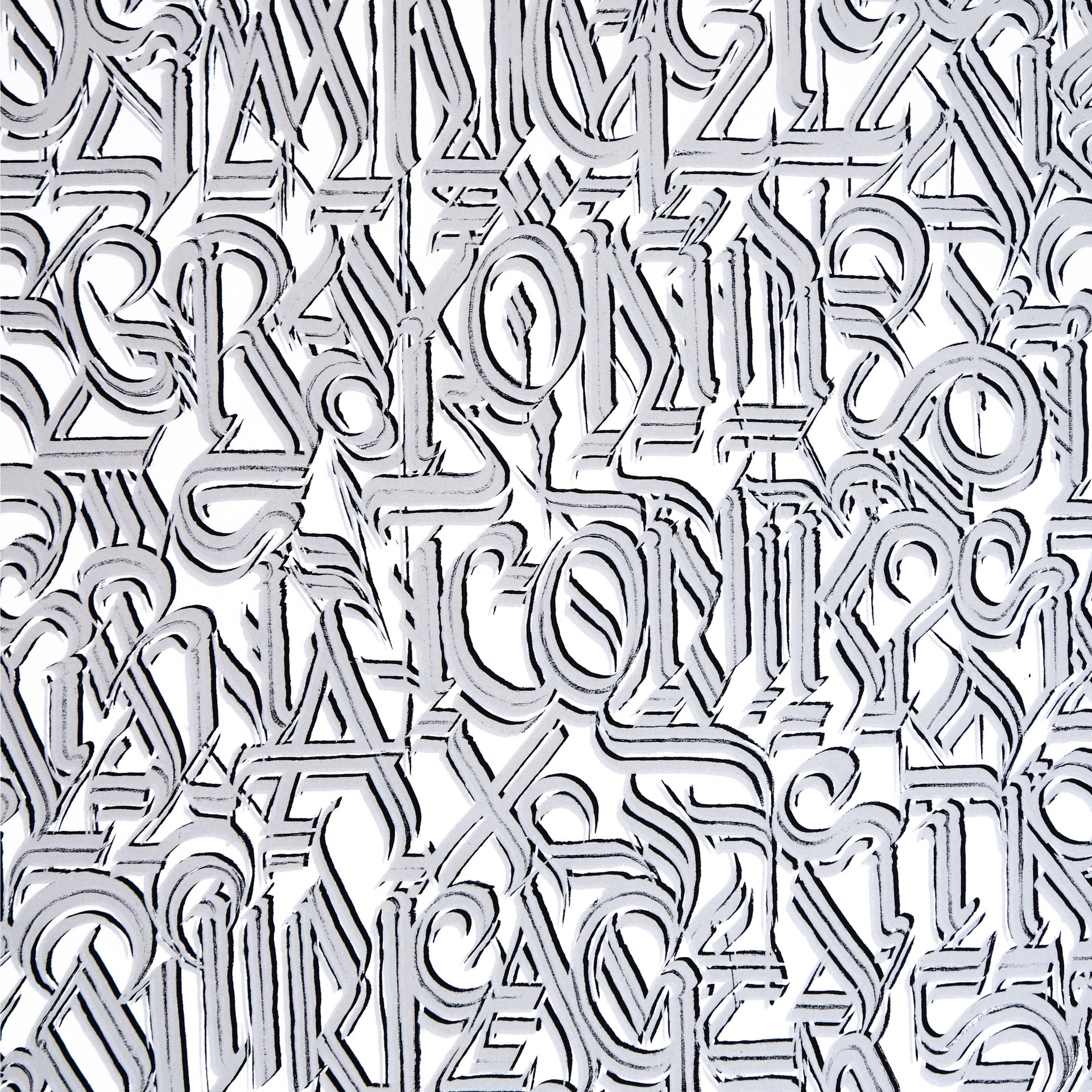 DEFER: Los Angeles and Beyond (Silver on White) Print