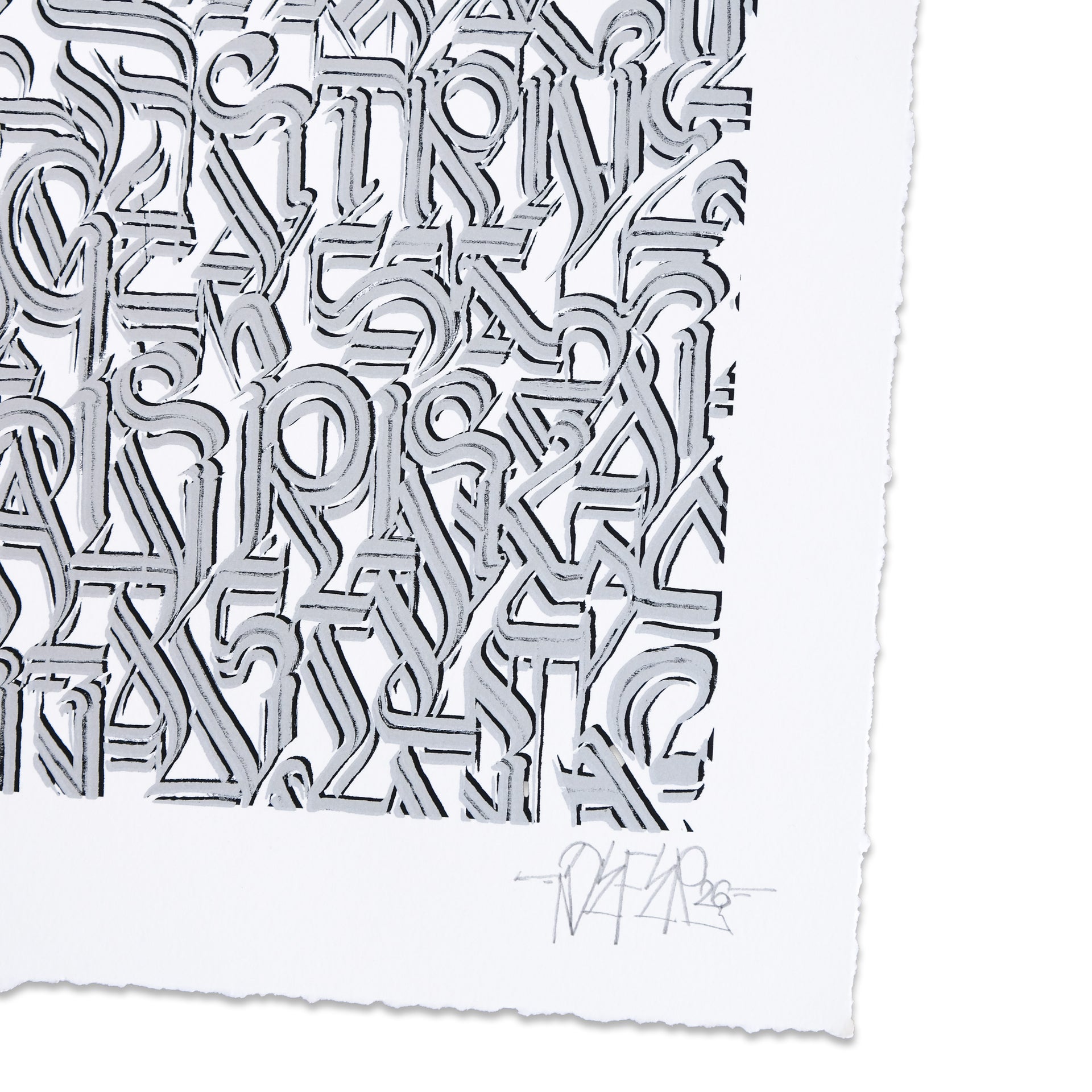 DEFER: Los Angeles and Beyond (Silver on White) Print