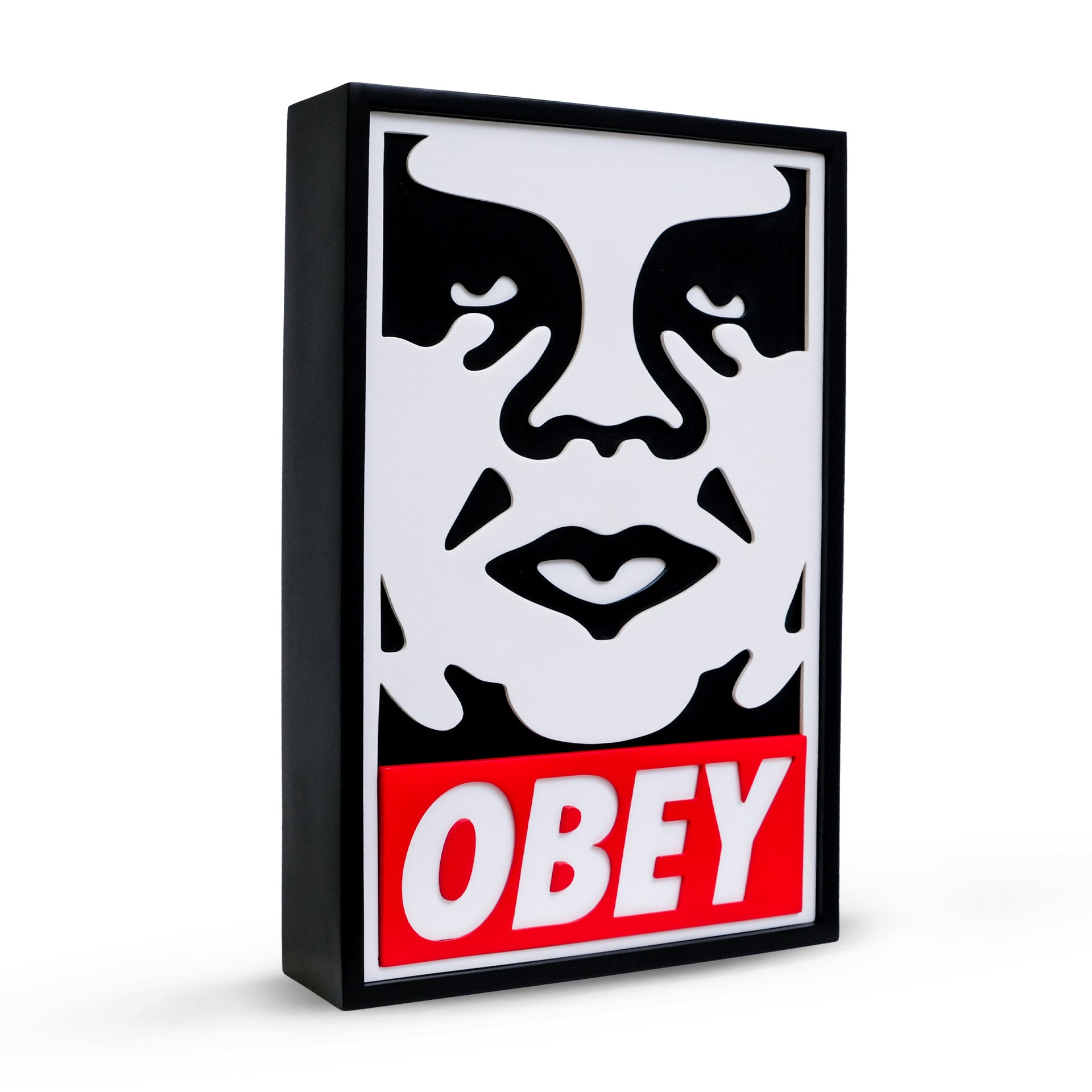 OBEY : Sculpture Visage Icône (Noir & Blanc)
