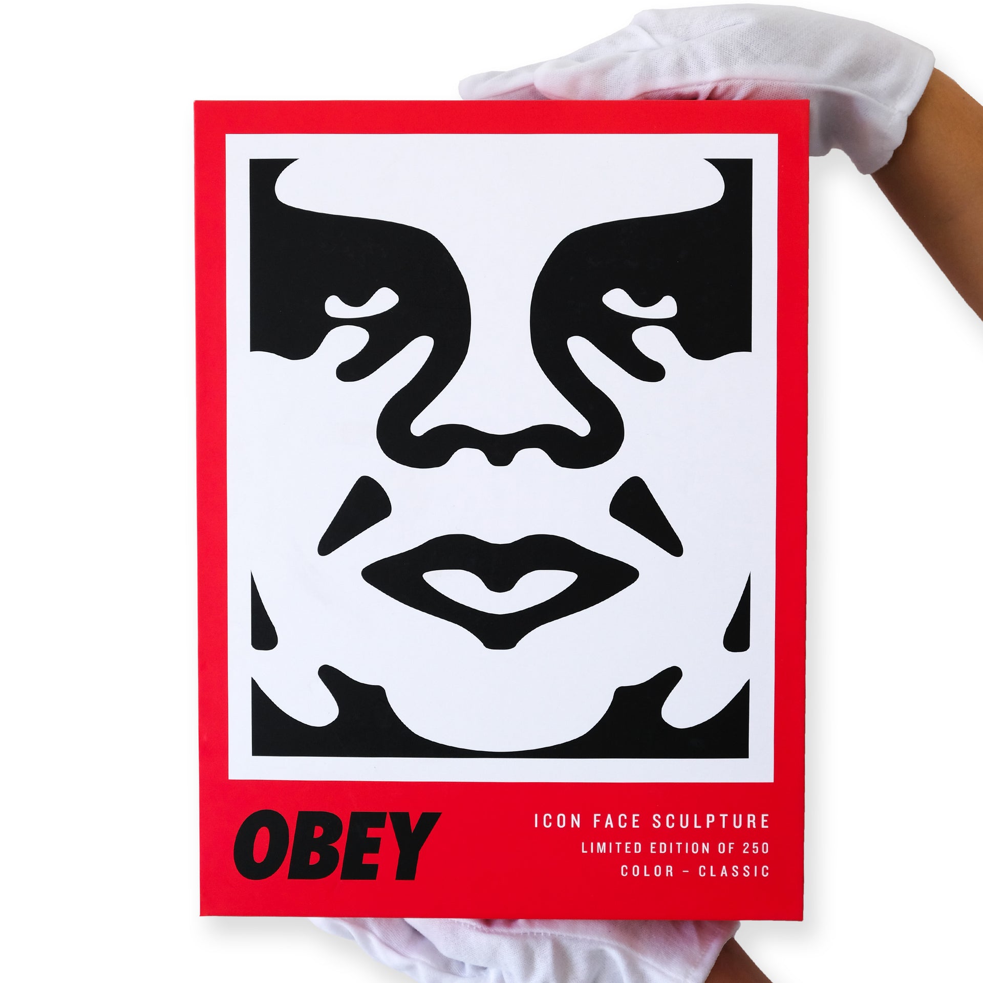 OBEY : Sculpture Visage Icône (Noir & Blanc)