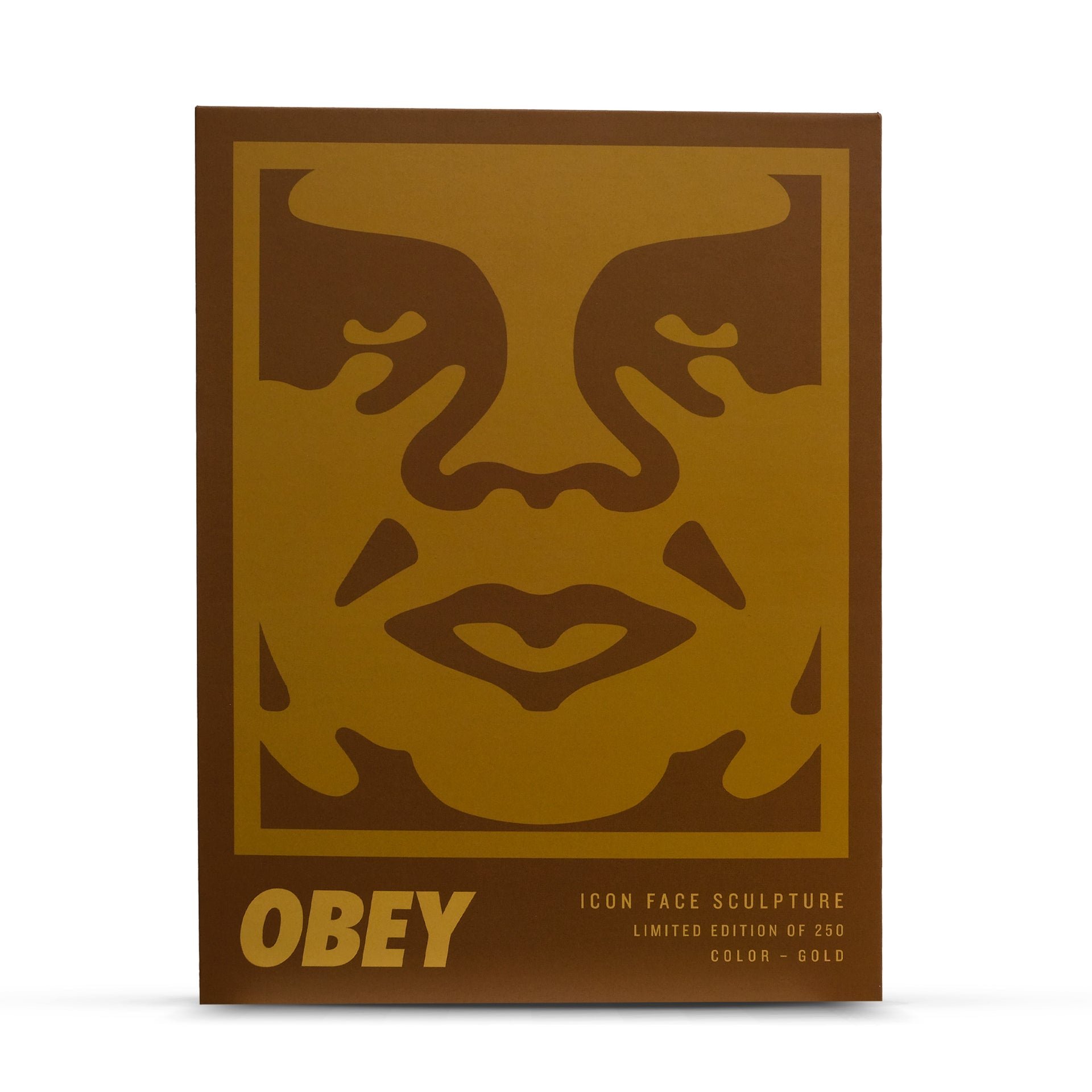 OBEY: Icon Face Sculpture (Gold)