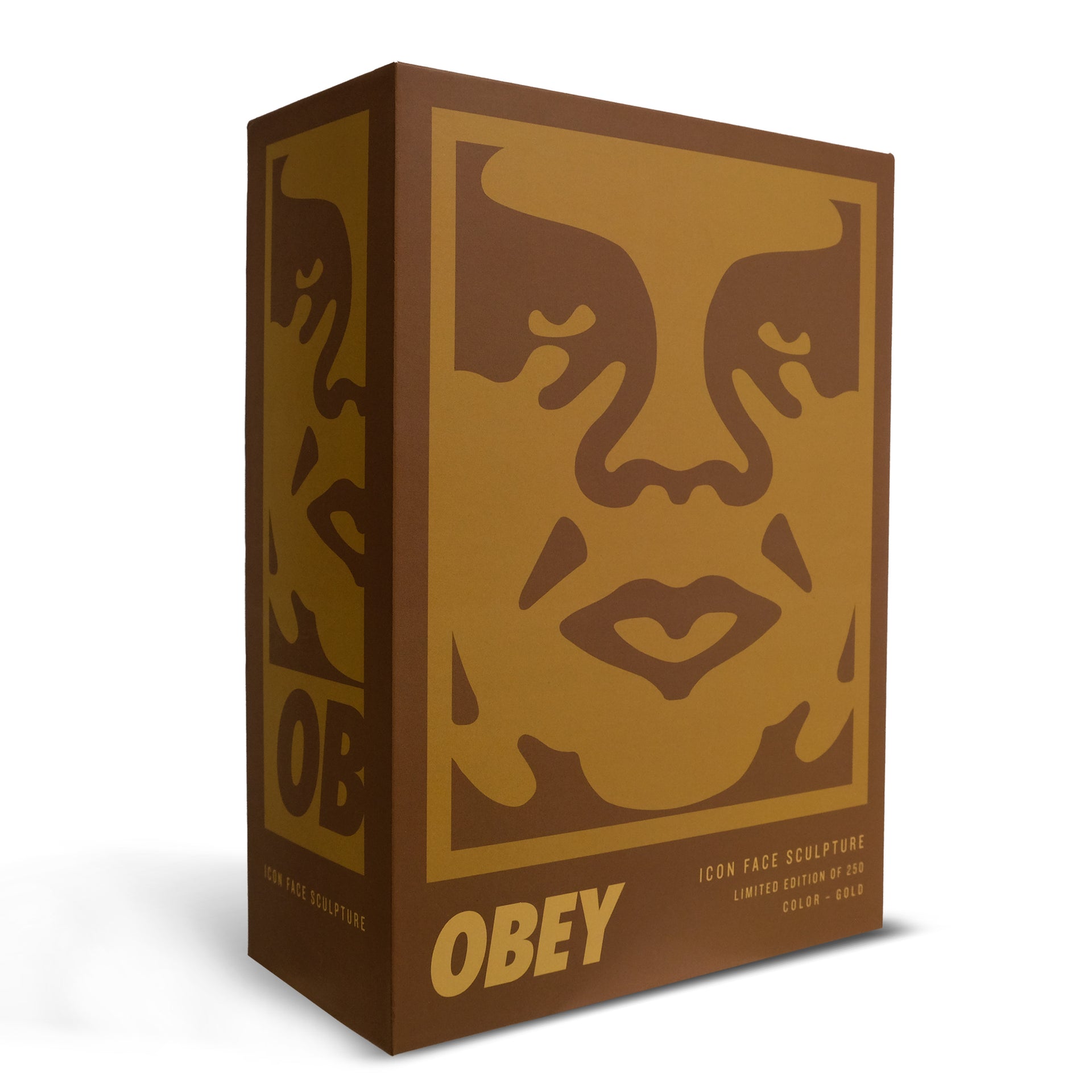 OBEY: Icon Face Sculpture (Gold)