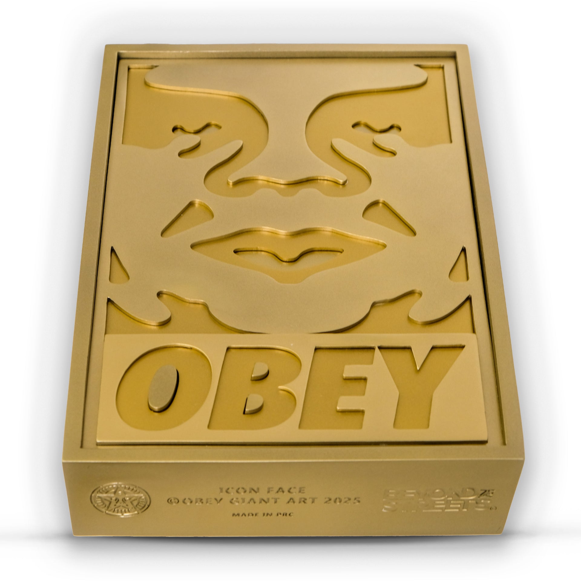 OBEY: Icon Face Sculpture (Gold)