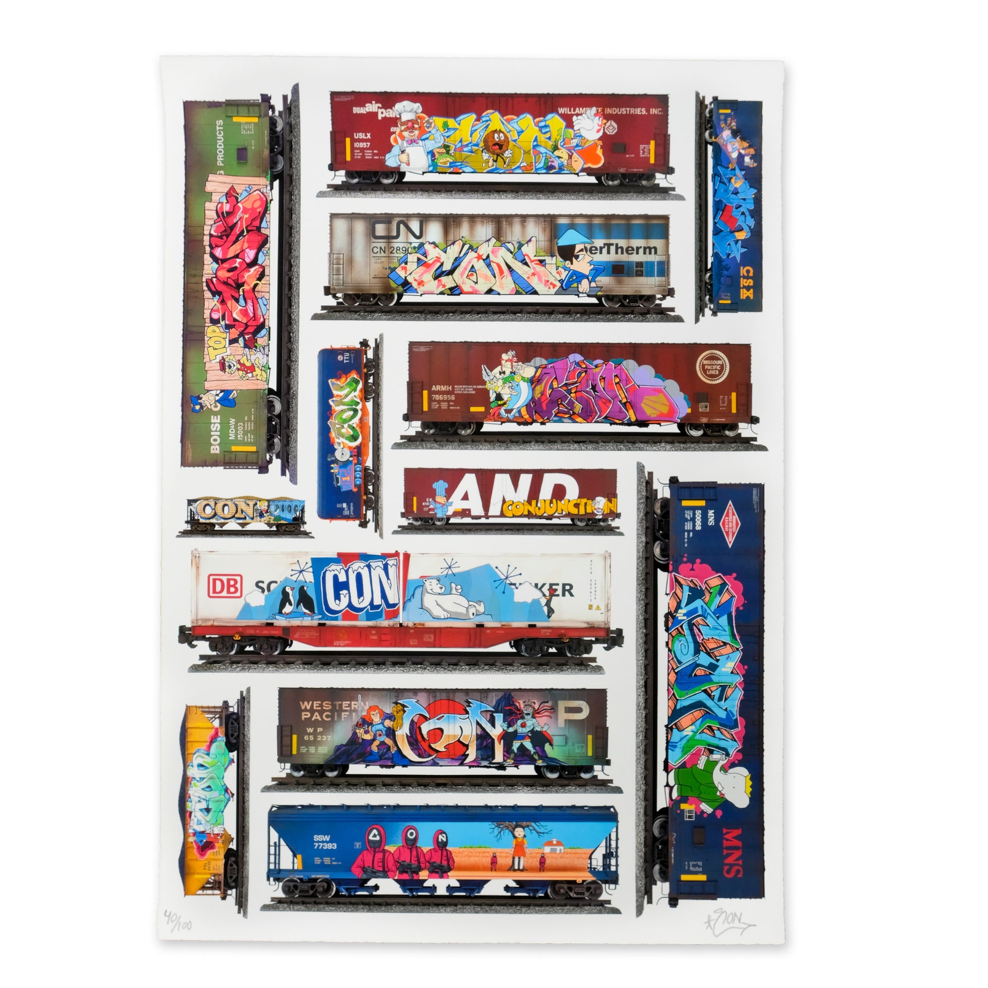 Tim Conlon: G-Scale Rolling Stock Series Print