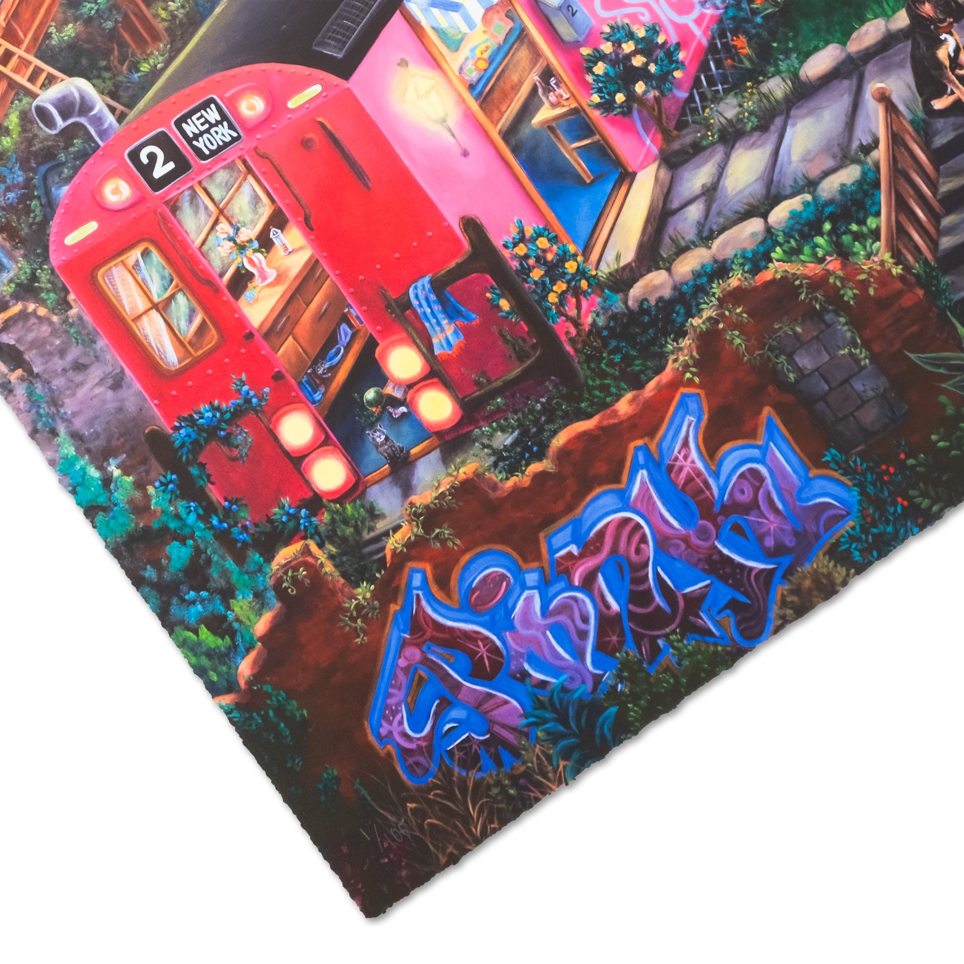 LADY PINK: Stampa Subway Village Diptych