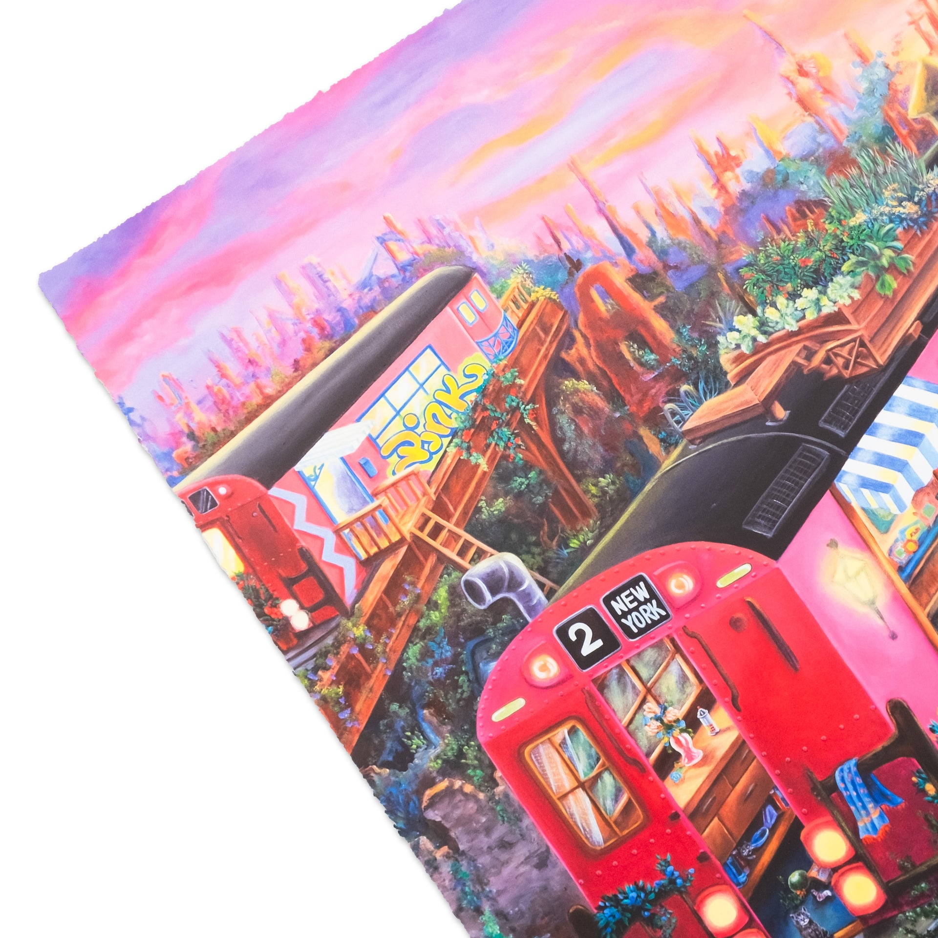 LADY PINK: Stampa Subway Village Diptych