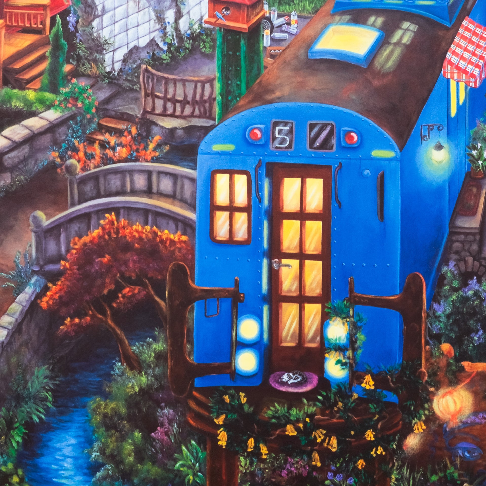 LADY PINK: Stampa Subway Village Diptych