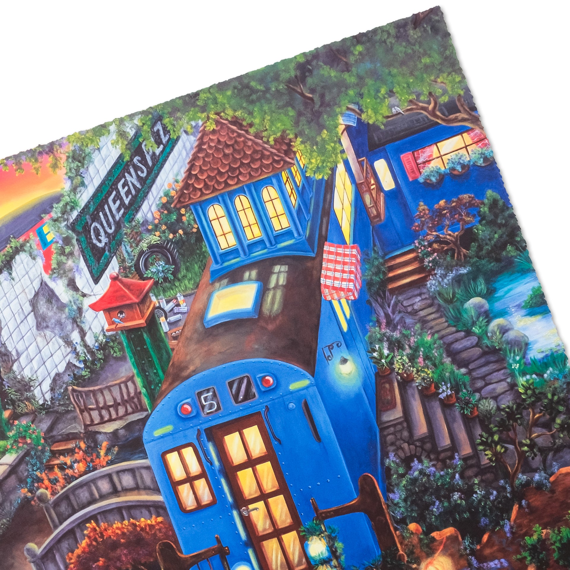 LADY PINK: Stampa Subway Village Diptych