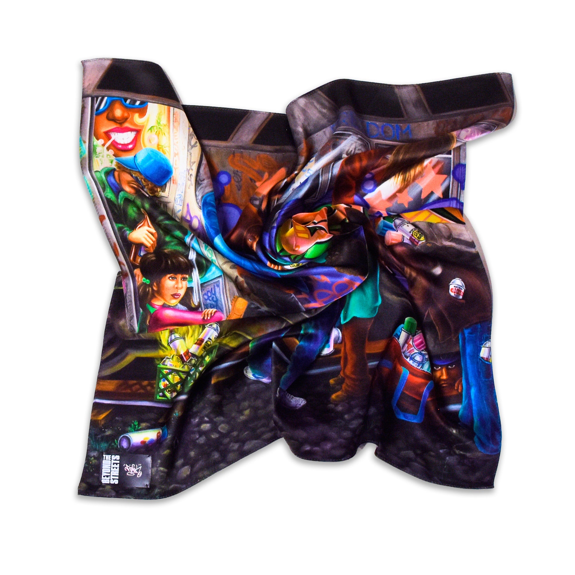 Lady Pink x BEYOND THE STREETS: Teamwork Silk Scarf