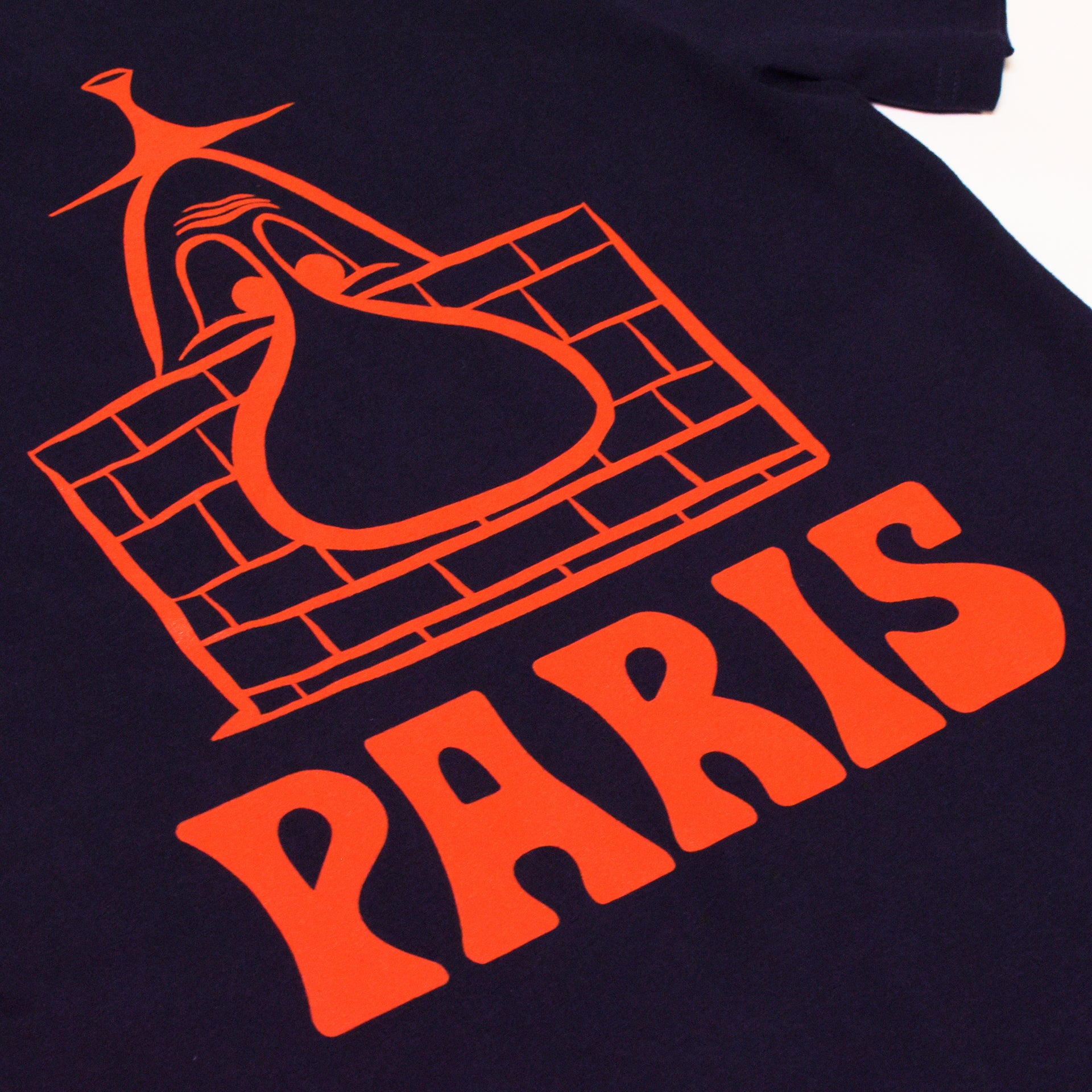 Barry McGee x BEYOND THE STREETS: Paris Tee (Navy Blue)