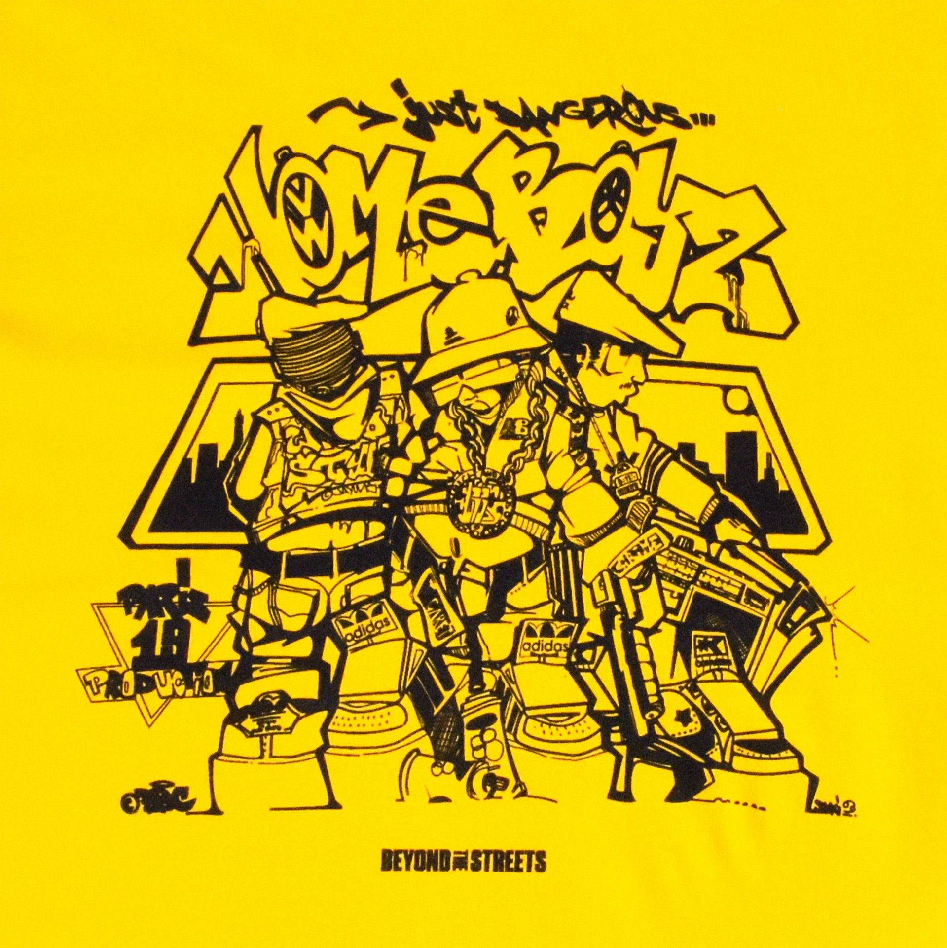 TICARET x BEYOND THE STREETS : T-shirt Home Boyz (Jaune)