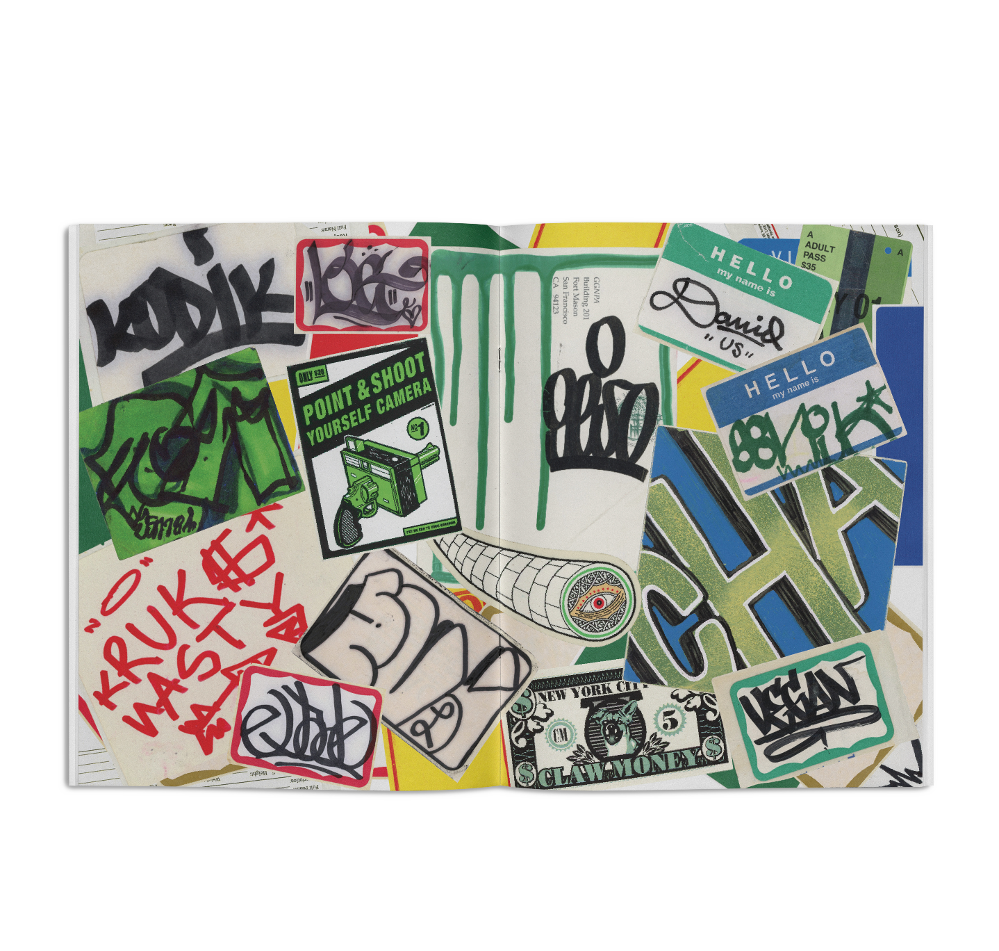 Dave Schubert: Graffiti Stickers From The Collection of Dave Schubert Zine