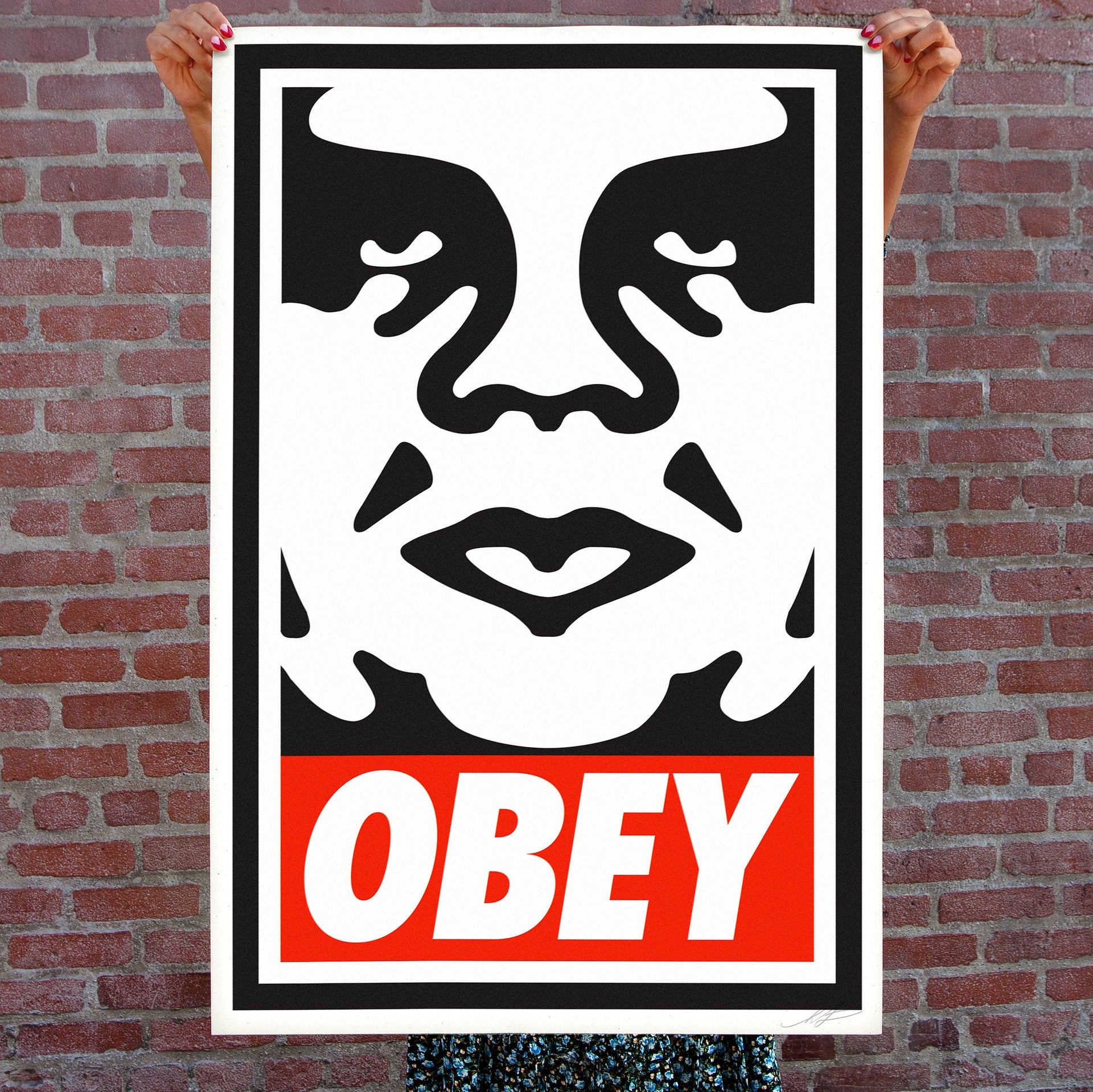 Shepard Fairey: OBEY ICON Signierte Offset-Lithografie