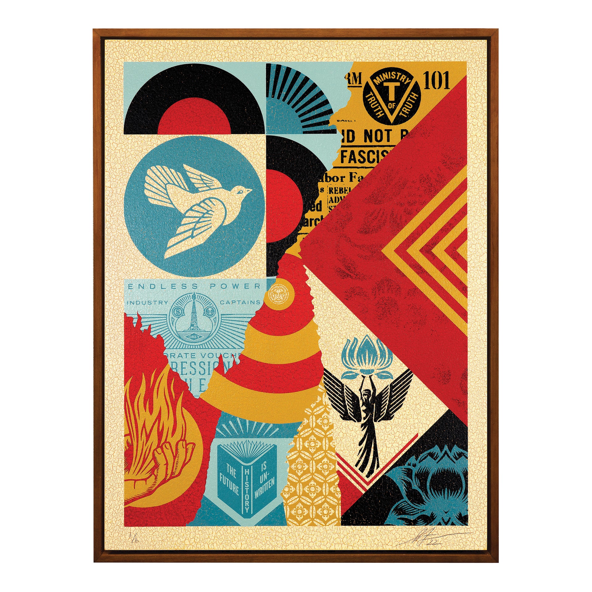 Shepard Fairey: The Future is Unwritten Collage 6/6, 2022
