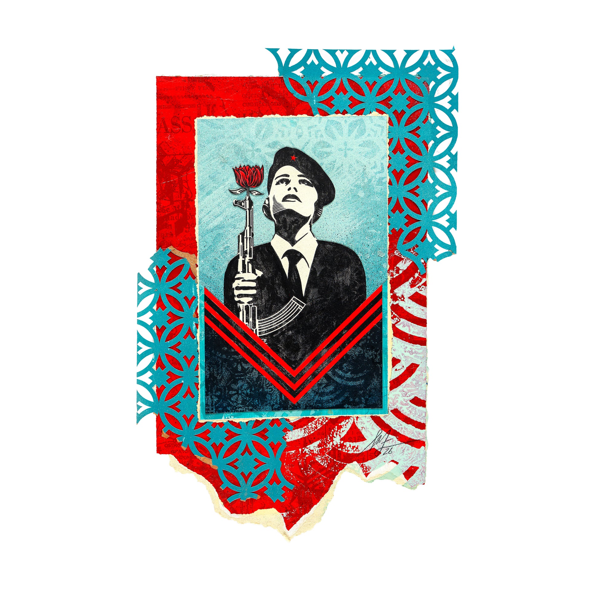 Shepard Fairey: Peace Guard Letterpress Study, 2026