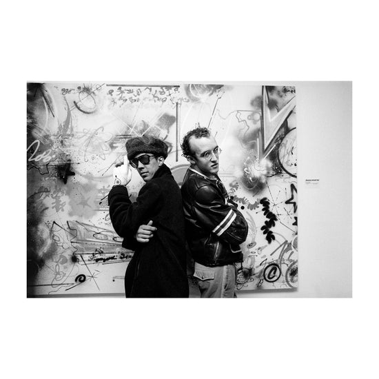 Sophie Bramly: Futura on his opening night at Fun Gallery, with Keith Haring, NYC, 1983, 2026