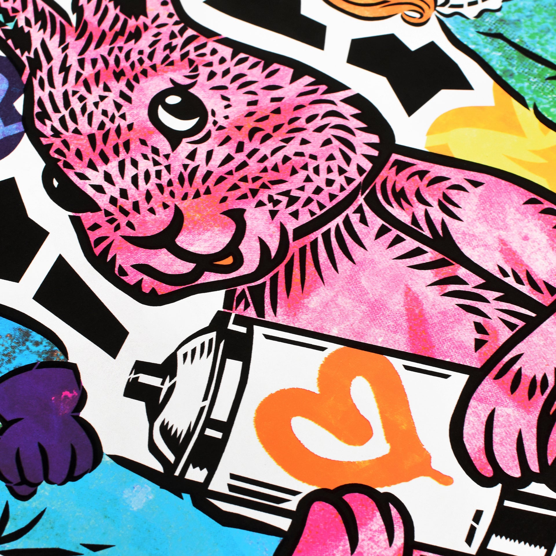 AIKO: Let's Go Bunny Print